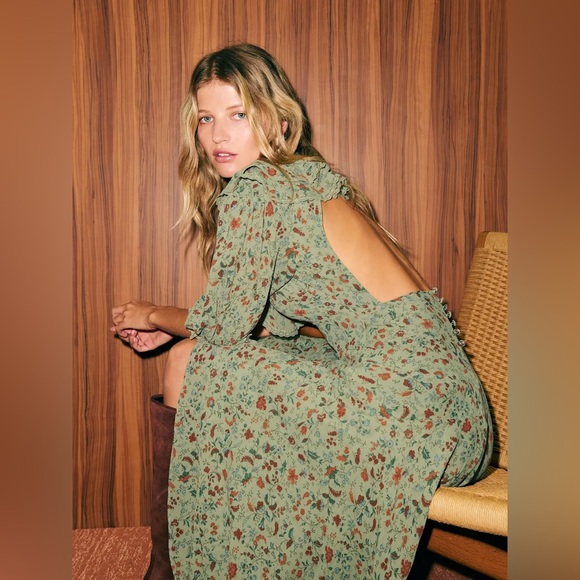 Reformation Evra Dress In Ponderosa, Brand new without tags, never worn,no flaws - Picture 6 of 16